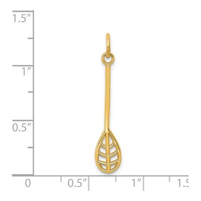14K Yellow Gold Lacrosse Stick Pendant – view 5