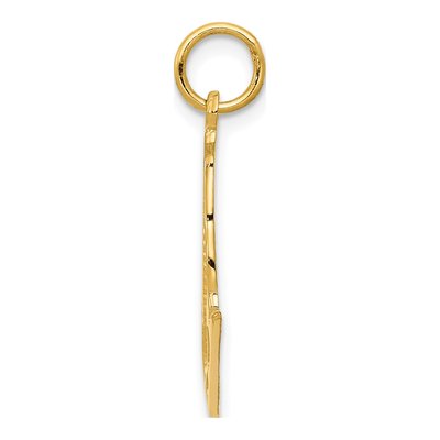14K Yellow Gold Figure Skate Pendant – view 3