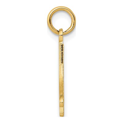 14K Yellow Gold Figure Skate Pendant – view 3