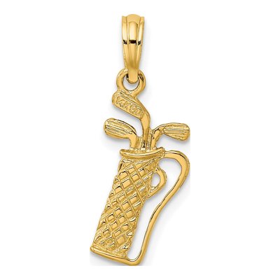 14K Yellow Gold Golf Bag Charm – view 5