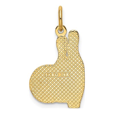 14K Yellow Gold Bowling Pins Pendant – view 4