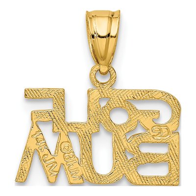 14K Yellow Gold GOLF BUM Pendant – view 5
