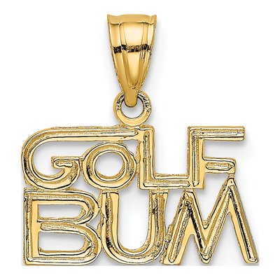 14K Yellow Gold GOLF BUM Pendant
