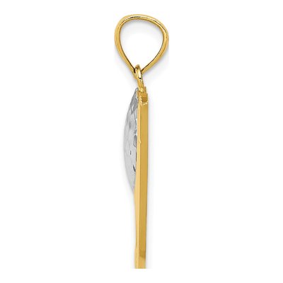 14K Yellow Gold Golf Club Ball Pendant – view 3