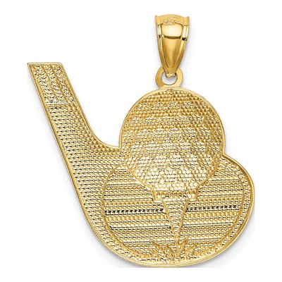 14K Yellow Gold Golf Club Ball Pendant – view 4