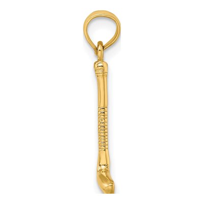 14K Yellow Gold 3D Golf Club Pendant – view 3