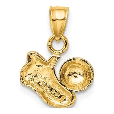 14K Yellow Gold Soccer Ball Charm – view 5