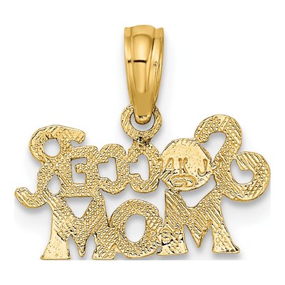 14K Yellow Gold Soccer Mom Pendant – view 5
