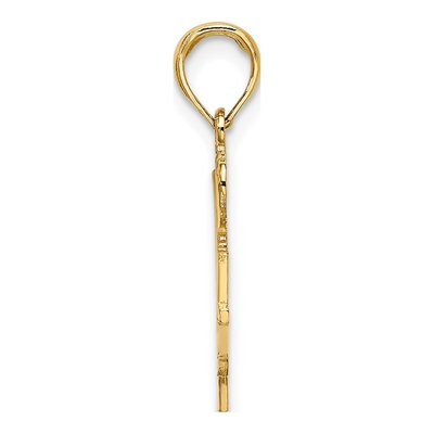 14K Yellow Gold Basketball Charm – view 3