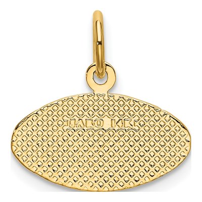 14K Yellow Gold Football Pendant – view 4