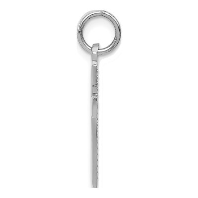 14K White Gold Cross Pendant – view 3