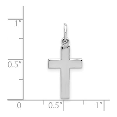 14K White Gold Cross Pendant – view 5