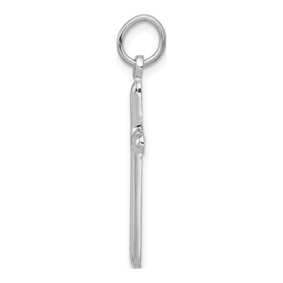 14K White Gold Cross Pendant – view 3