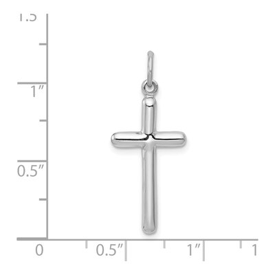 14K White Gold Cross Pendant – view 5