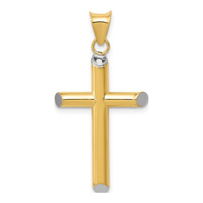 14K Yellow Gold 3-D Cross Pendant