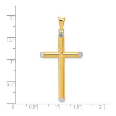 14K Yellow Gold 3-D Cross Pendant – view 4