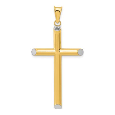 14K Yellow Gold 3-D Cross Pendant