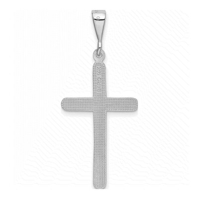 14K White Gold Cross Pendant – view 4