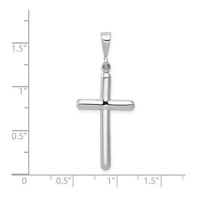 14K White Gold Cross Pendant – view 5