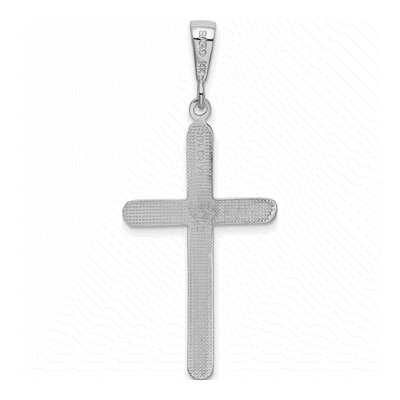 14K White Gold Cross Pendant – view 4