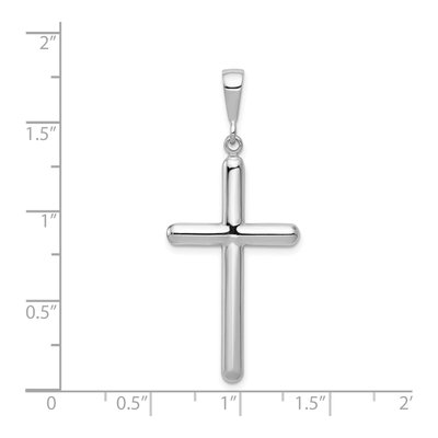 14K White Gold Cross Pendant – view 5