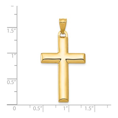 14K Yellow Gold Reversible Cross Pendant – view 4