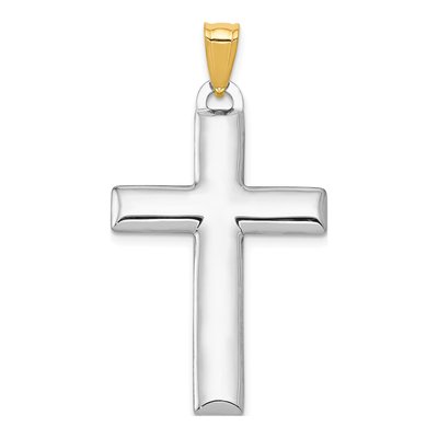 14K Yellow Gold Reversible Cross Pendant – view 5