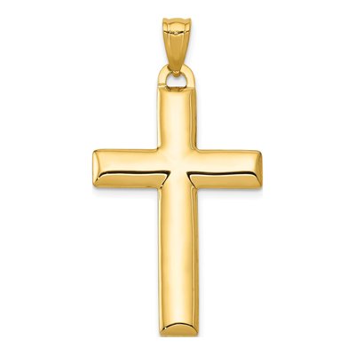 14K Yellow Gold Reversible Cross Pendant