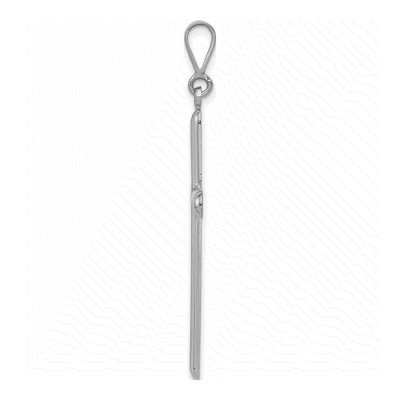 14K White Gold Cross Pendant – view 3