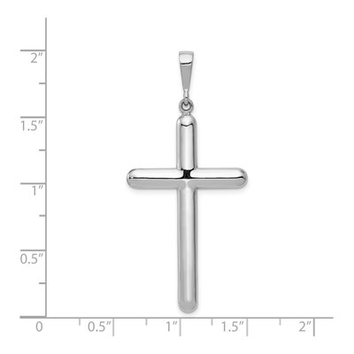 14K White Gold Cross Pendant – view 5