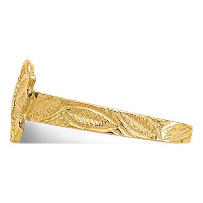 14K Yellow Gold Butterfly Toe Ring – view 4
