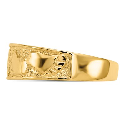 14K Yellow Gold Footprints Toe Ring – view 4