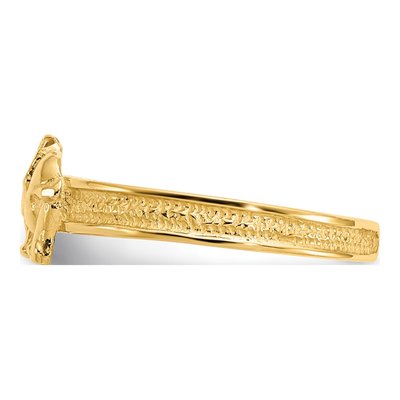 14K Yellow Gold Elephant Toe Ring – view 4