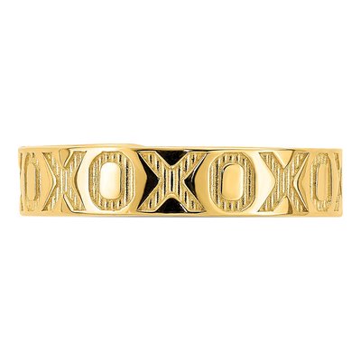 14K Yellow Gold Pattern Toe Ring – view 6