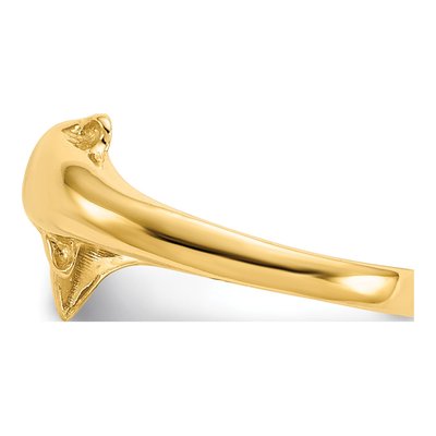 14K Yellow Gold Dolphin Toe Ring – view 5