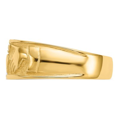 14K Yellow Gold Claddagh Ring – view 5