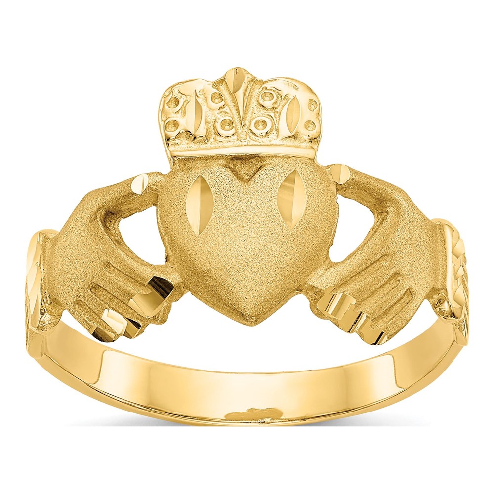 Men's 14K Yellow Gold Claddagh Ring