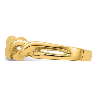 14K Yellow Gold Freeform Twist Ring – view 3