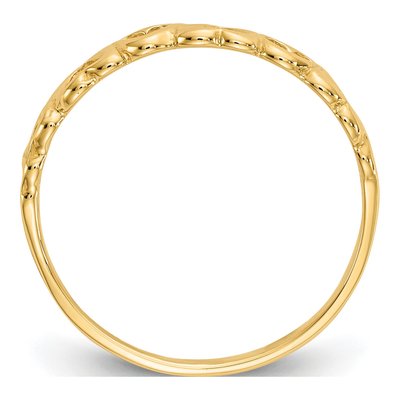 14K Yellow Gold Hearts Ring – view 2