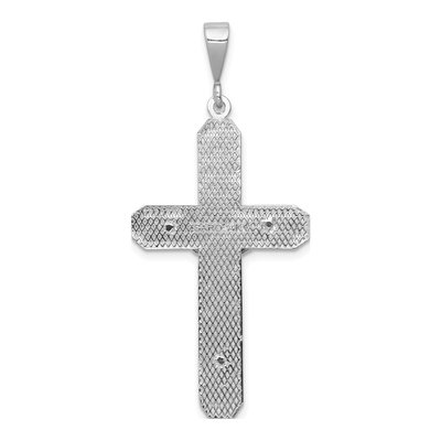 14K White Gold Crucifix Pendant – view 5