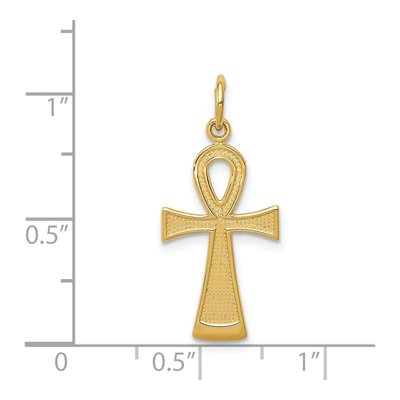 14K Yellow Gold Ankh Cross Pendant – view 4