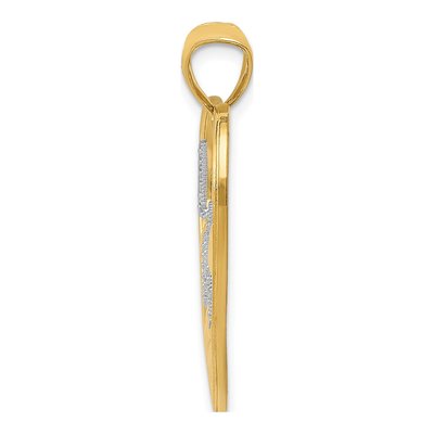 14K Yellow Gold LOVE Floating Hearts Pendant – view 3