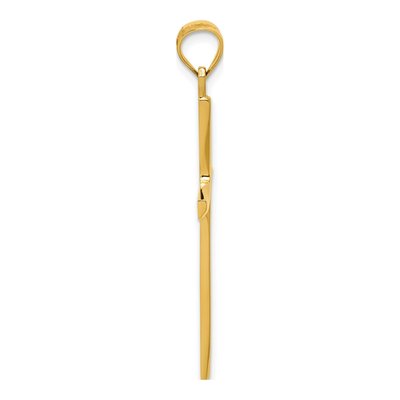 14K Yellow Gold Cross Pendant – view 3