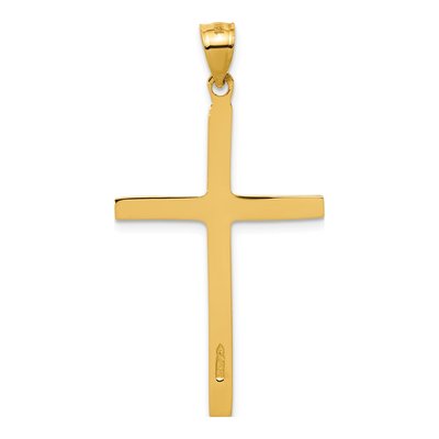 14K Yellow Gold Cross Pendant – view 4