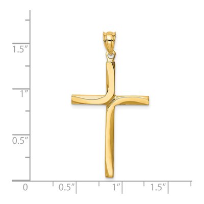 14K Yellow Gold Cross Pendant – view 5