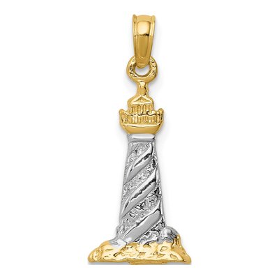 14K Yellow Gold St Augustine Lighthouse Pendant – view 5