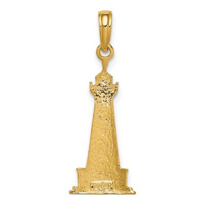 14K Yellow Gold Cape Hatteras Lighthouse Pendant – view 5