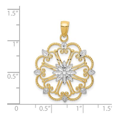 14K Yellow Gold Starburst Pendant – view 4