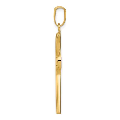 14K Yellow Gold Fancy Cross Pendant – view 3