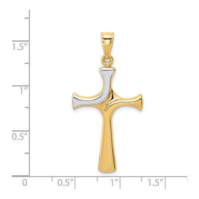 14K Yellow Gold Fancy Cross Pendant – view 4